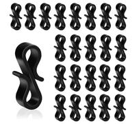 Tixqeaif 120pcs Outdoor Gutter Hooks,Reusable S Hooks,for Hanging Christmas Lights,Icicle Fairy Lights,Christmas Tree Decorations