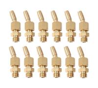 Tixqeaif 12Pcs 1/8inch Brass Gushing Sprays Water Fountain Nozzles Universal Water Curtain Nozzle Landscape Fountain Decoration