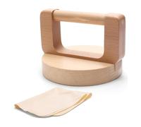 Tixqeaif 2 Pcs Block Printing Baren, Wood Baren Printmaking Tool Supplies for Printing, Crafting, Scrapbooking,Linocut