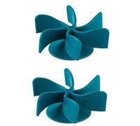 Tixqeaif 2 PCS Spiral Slow Feeder Slow Feed Dog Bowl Cyan-Blue Silica Gel Pet Supplies Turn A Dog Bowl Or Dog Dish