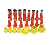 Tixqeaif 23Pc Stainless Steel Caulking Caulk V Nozzle Applicator Finisher Glue Silicone Sealant Finishing Tool Kitchen Sink Joint Easy Install Easy to Use