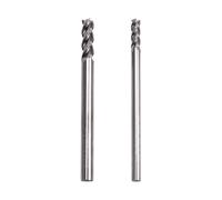 Tixqeaif 2PCS HSS 4-Flutes High Hardness Steel Straight Shank End Mill for CNC Machine Tools Metal Processing Milling Cutter