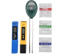 Tixqeaif 3 Pack PH Meter TDS PPM Meter and 3 in 1 Soil PH Tester PH/EC Digital Kit for Home, Garden, Lawn, Farm