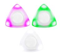 Tixqeaif 3 PCS LED Guitar Pick Bass Plectrum Light Up Beat Pick Glowing Picks with Lights White Musical Instrument Accessories for Ukulele Electric Guitar