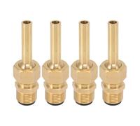 Tixqeaif 4Pcs Direct Jet Copper Water Fountain Nozzle, Single Nozzle Pond Fountain Head, Fountain Parts Heads Replacement 1/2in