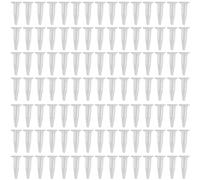 Tixqeaif 500 Pcs Laboratory Clear White Mark Printed Plastic Centrifuge Tube 1.5ml