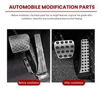 Tixqeaif 5PC Car Pedal Cover Accessories with Footrest for W203 W222 W213 W205 W204 W211 W212 W210 X204 W218