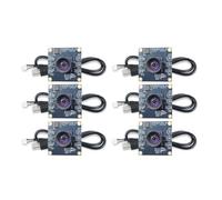 Tixqeaif 6 Sets 100 Degree Camera Module 1MP OV9732 1280x720 USB Free Driver Manual Focus with2M USB Cable forWinXP/7/8/10