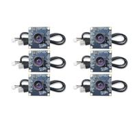 Tixqeaif 6Pcs 100 Degree Camera Module 1MP OV9732 1280x720 USB Free Driver Manual Focus with1 Meter Cable forWinXP/7/8/10