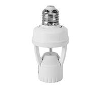 Tixqeaif AC 110-220V 360 Degrees Pir Induction Motion Sensor IR Infrared Human E27 Plug Socket Switch Base Led Bulb Lamp Holder