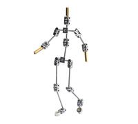 Tixqeaif Armature Kit - DIY Metal Puppet Figure Skeleton, Easy to Assemble, Animated Character Design, for Stop Motion Animation