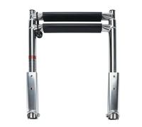 Tixqeaif Boat Accessories Marine Stainless Steel Telescoping 2 Step Ladder Upper Swim Platform Boat Yacht Folding Ladder Tool