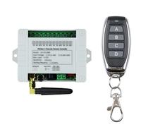 Tixqeaif DC 12V 24V 36V 10A 433MHz 4 Channel Wireless Relay Remote Control Switch Receiver+4CH Transmitter,1 Receiver 1 Remote