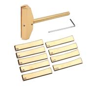 Tixqeaif Guitar Tool Bass Fret with Hexagon Wrench Fingerboard Pressing Replacement Luthier Tool Gold