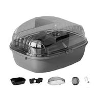 Tixqeaif Hamster Cage Running Roller Skating Toy Transparent Castle Suitable Mice Hamster Guinea Pig Small Animals Accessories A