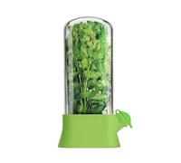 Tixqeaif Herb Saver Container Anti-Crush Eco-Fresh Cup Vegetable and Herb Fresh-Keeping Cup with Water Reservoir Case Green