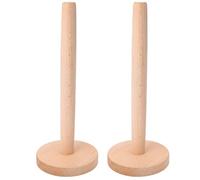 Tixqeaif Kitchen Wooden Roll Paper Towel Holder Bathroom Paper Towel Vertical Stand Disposable Paper Towel Storage Accessories B