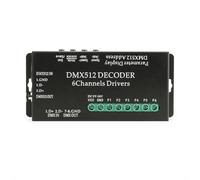 Tixqeaif LED Lighting DMX512 Decoder, Console Dimmer RGB 6-Way,for Constant Dimmable Like LED Tap, Bar Light, LED Sources,Etc.