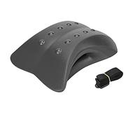 Tixqeaif Lower Back Stretcher Foam Device,Lumbar Support Device, Spinal Deck Pain Relief,Lumbar Traction Cushion Black