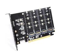 Tixqeaif M.2 NVME to PCIe Adapter Gen4 X16 Expansion Card Compatible with 2230, 2242, 2260, 2280 SSDs for Enhanced PC Performance