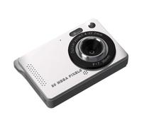 Tixqeaif M08 Digital Camera Ccd Small Camera for Students Small Portable Retro Campus Card Machine Gray Without 32G Memory Card