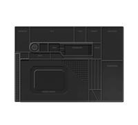 Tixqeaif Magnetic Silicone Pad for Mobile and Computer Motherboard Repair with Screw Positioning Repair Mat Black