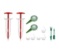 Tixqeaif Mini Seed Spreader, Manual Seedlings Dibber and Widger Set, Handheld Garden Seed Sower Planter for Tiny Seeds