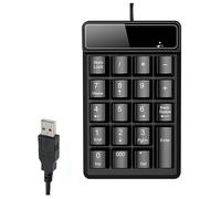 Tixqeaif Multifunction Portable Numeric Keyboard Numeric Keypad ABS Numeric Keypad USB Computer Financial Accounting Mini Keyboard Wired