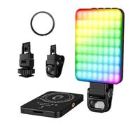 Tixqeaif Pocket Magnetic Selfie Light RGB Magnetic LED Ring Light Phone Clip onLight forLaptop,Tablet,Makeup,Video,Vlog,Live Streaming,Photo