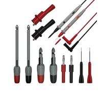 Tixqeaif Power Test Kit Heavy Duty Wire Threading Probe Insulated Wire Threading Clip Kit Break-Free Test Hook Alligator Clip B