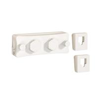 Tixqeaif Retractable Clothes Drying Rope No-Punch Indoor Clothes Drying Rope Double-Line Retractable Clothes Drying Rope B