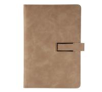 Tixqeaif Retro A5 Leatherbound Notebook Soft Leather U-Shaped Magnetic Buckle Business Office Notebook Diary Notebook Khaki