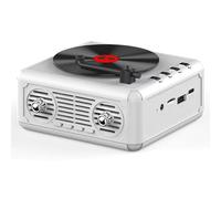 Tixqeaif Retro Speaker Portable Bluetooth Speaker Subwoofer Sound Box for Office Outdoor Home Player White Easy to Use