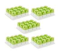 Tixqeaif Seedling StarterTrays Silicone Houseplant Growing Trays Set of 5 Reusable Houseplant Sprouting Containers for Flower