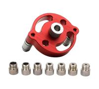 Tixqeaif Self-Centering Dowel Jig Aluminum Vertical Positioning Punch Woodworking Positioning Tools Woodworking Straight Hole Opener