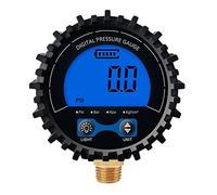 Tixqeaif Tire Pressure Gauge Digital Tire Tester Display Air Pressure Manometer Quick Connect Coupler Thread 1/4