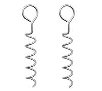 Tixqeaif Trampoline Stakes,Corkscrew Shape Trampoline Anchor Kit Steel Spiral Stakes,Ground Stake for Trampolines Tents Swing,B
