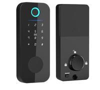 Tixqeaif Tuya App Remote Control Smart Door Lock Deadbolt with Keys Fingerprint Lock Electronics Digital House Electronic Lock