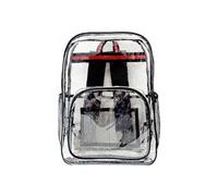 Tixqeaif Two-Piece Suit Portable Multifunctional Bag Unisex Waterproof Backpack Transparent Backpack. Black-Red and Black