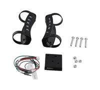 Tixqeaif Universal Multi-Function Wireless Steering Wheel Controller Bluetooth DVD Navigation Buttons Controller LED Wireless