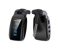Tixqeaif Wireless Guitar System Rechargeable Guitar Transmitter Receiver Set Electric Guitar Bass Pick Up Guitar Spare Parts Parts Black