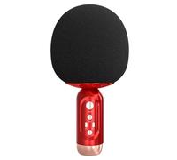 Tixqeaif Wireless Microphone Karaoke Artifact Home Karaoke Family Ktv TV Singing Children'S Handheld Microphone Red Easy Install Easy to Use