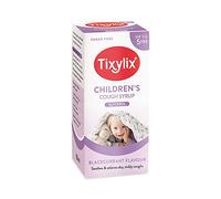 Tixylix Children's Blackcurrant Dry and Tickly Cough Syrup 100ml, Sugar and colour free, Suitable for vegetarians, Suitable from 3 months to 5 years