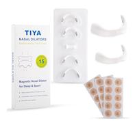TIYA Magnetic Nasal Dilators - 15-Day Starter Kit | Improves Nasal Breathing, Reduces Snoring, Enhances Sleep & Performance | Slim Fit, Comfortable, Travel-Friendly Nose Openers