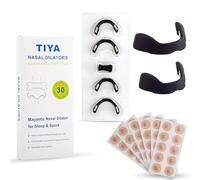 TIYA Magnetic Nasal Dilators - 30-Day Kit | Improves Nasal Breathing, Reduces Snoring, Enhances Sleep & Performance | Slim Fit, Comfortable, Travel-Friendly Nose Openers