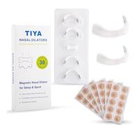 TIYA Magnetic Nasal Dilators - 30-Day Kit | Improves Nasal Breathing, Reduces Snoring, Enhances Sleep & Performance | Slim Fit, Comfortable, Travel-Friendly Nose Openers