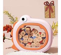 Tiyoha Baby Tooth Box Storage for Childhood Memory Cute Kids Teeth Keepsake Organizer for Baby Meaningful Gifts Choice Children Tooth Fairy Box with Tweezer Lanugo Bottle Write-On Stickers Wood Pink