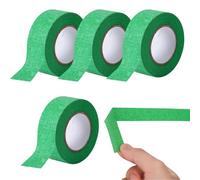 Tiyujonem 4 Rolls Green Delicate Surface Painters Masking Tape for Indoor Painting and Decorating