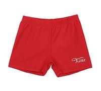 TIZAX Boy's Swimming Boxers Kids Aquashorts UPF 50+ Swim Trunks for Little & Junior Boy Red 4 Years