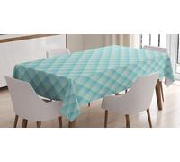 Tizhweqo 3D Geometric Pattern Table Cloth Square 100x100 cm, Blue Table Cover Machine Washable Wipeable Water Resistant Tablecloth for Kitchen Dining Party 39x39 in Q/P4393